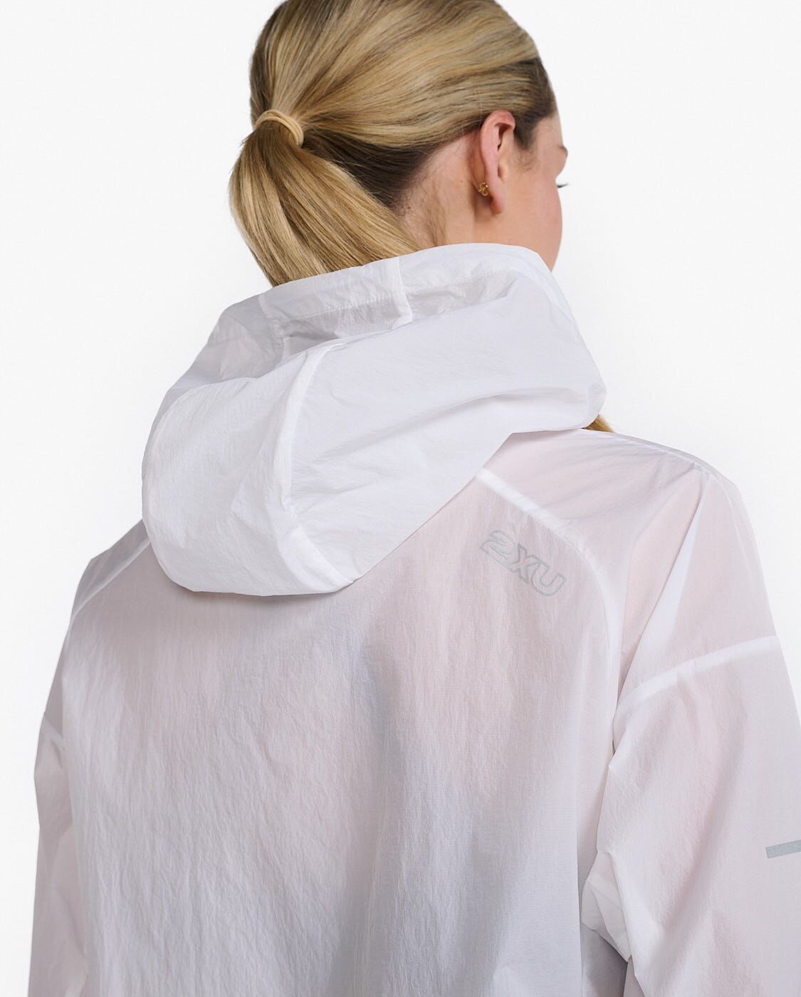 2XU South Africa - Womens Aero Anorak - WHT/SRF