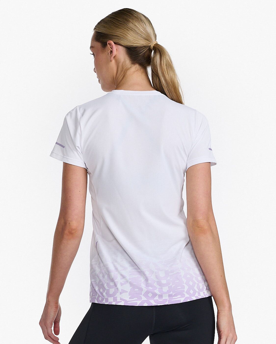 2XU South Africa - Womens Light Speed Tee - WHT/LVF
