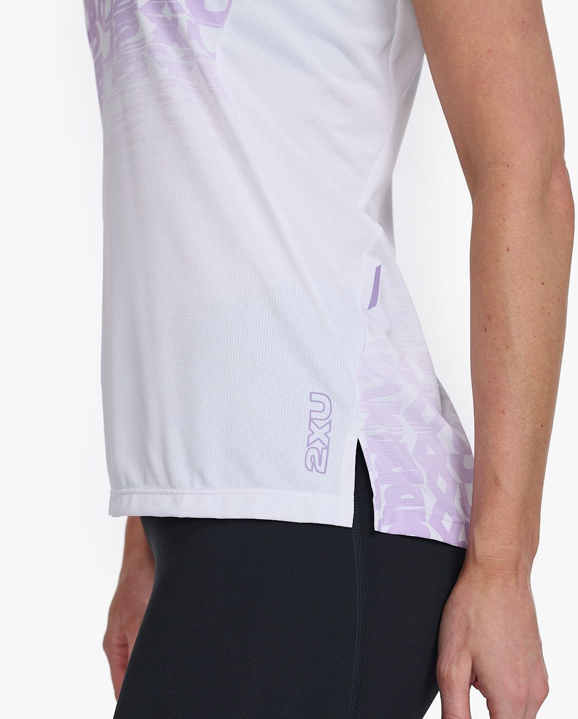 2XU South Africa - Womens Light Speed Tee - WHT/LVF