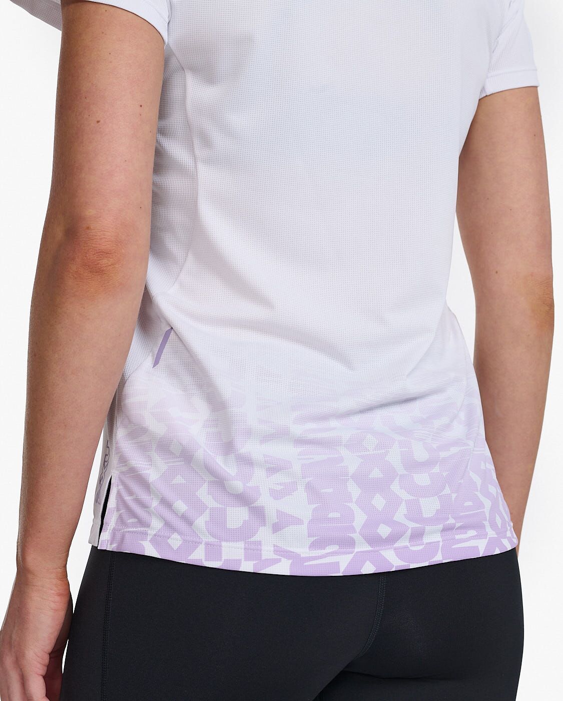 2XU South Africa - Womens Light Speed Tee - WHT/LVF