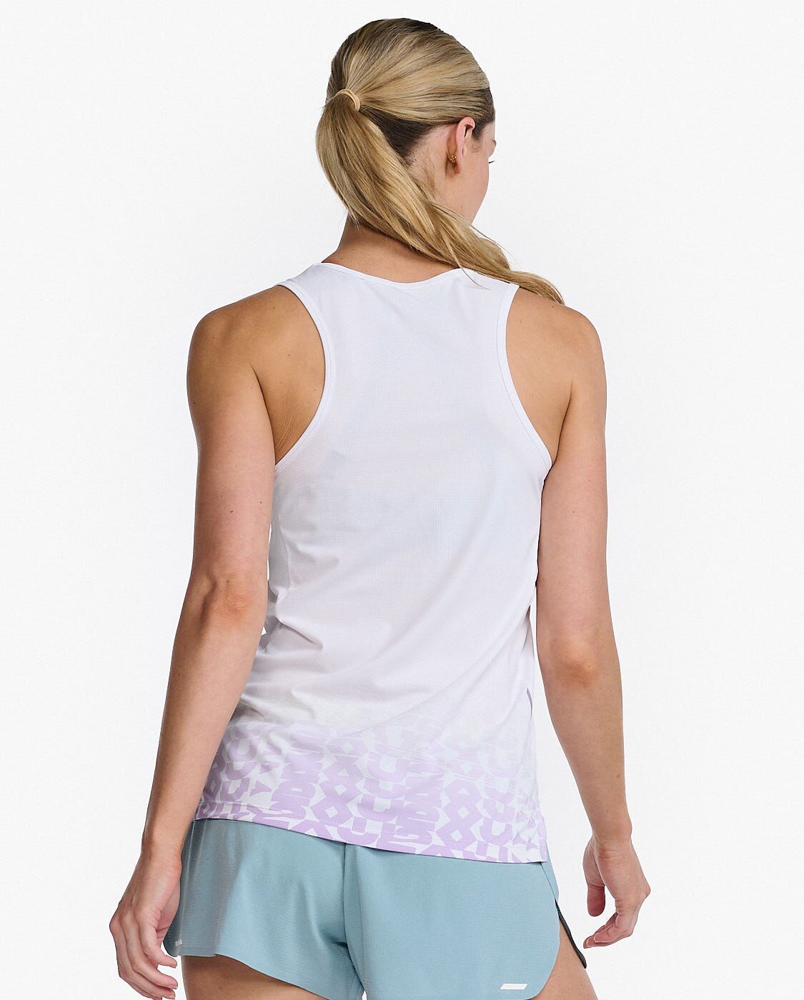 2XU South Africa - Womens Light Speed Singlet - WHT/LVF