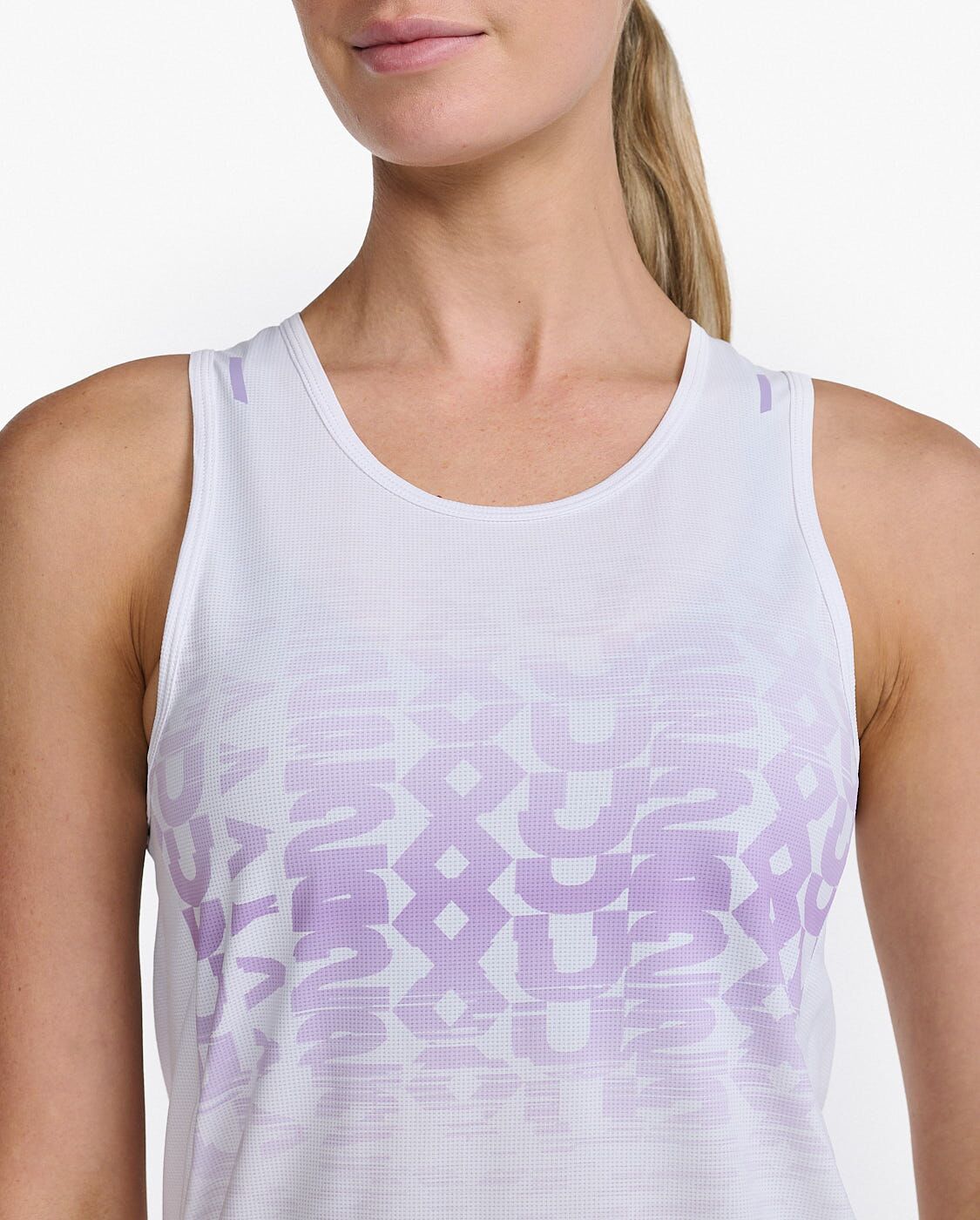 2XU South Africa - Womens Light Speed Singlet - WHT/LVF