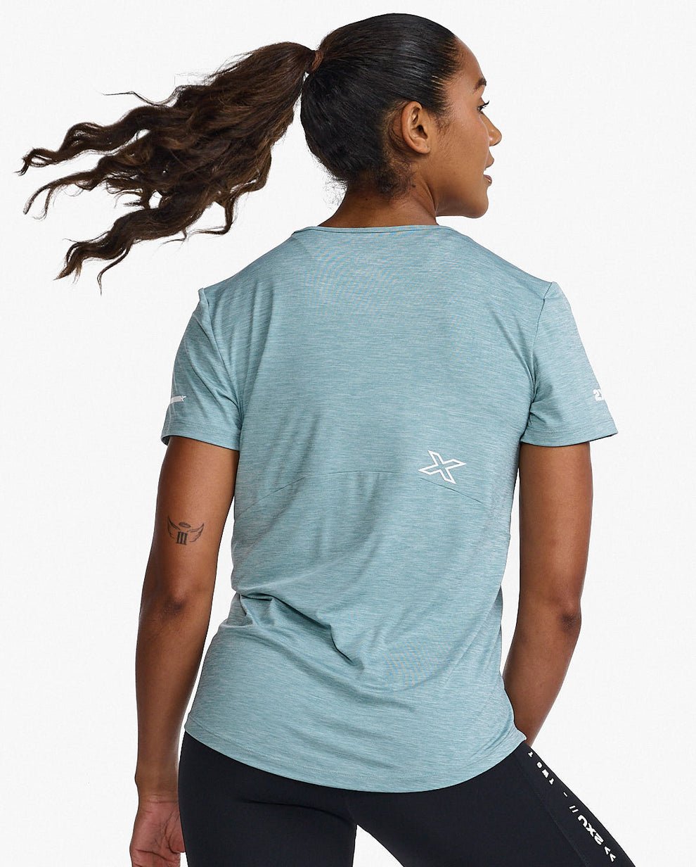 2XU South Africa - Womens Motion Tee - CMB/WHT