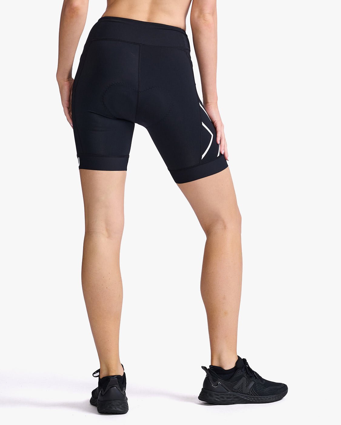 2XU South Africa - Womens Core 7 Inch Tri Short - Black/White