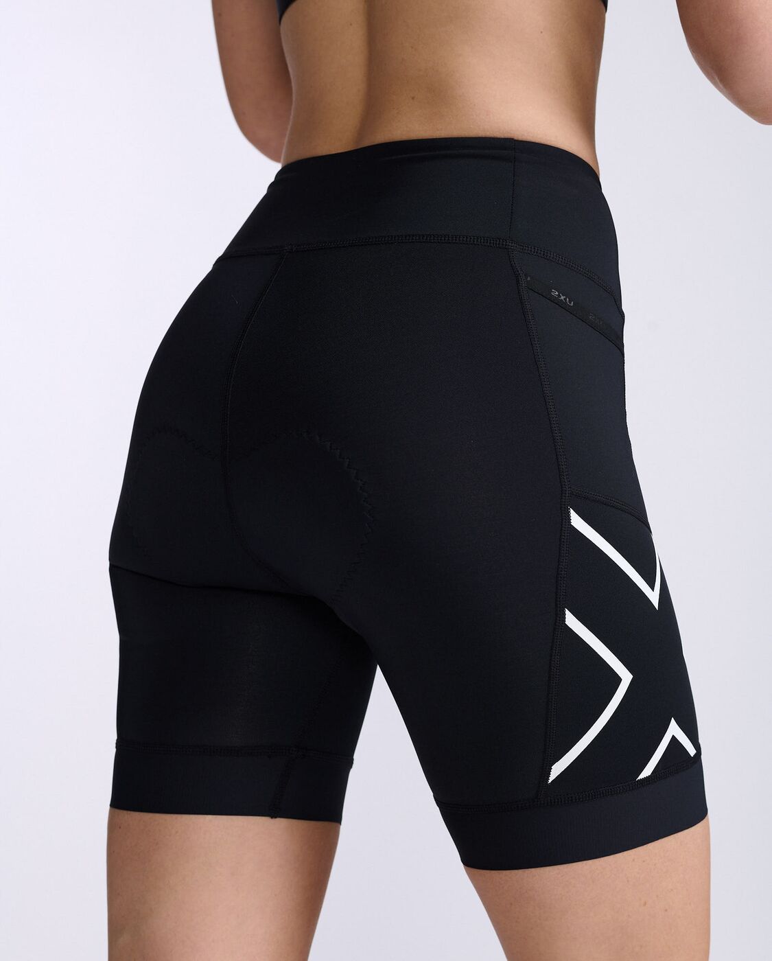 2XU South Africa - Womens Core 7 Inch Tri Short - Black/White