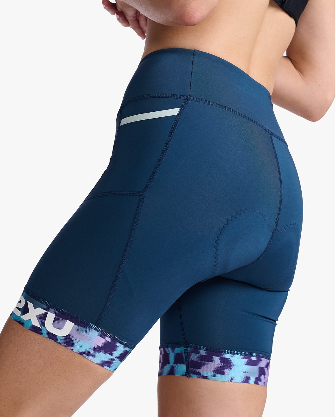 2XU South Africa - Womens Core 7 Inch Tri Short - Moonlight/White