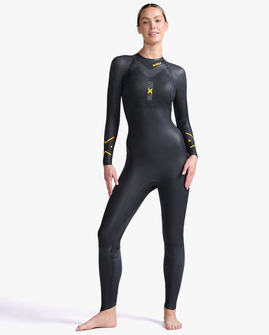 2XU South Africa - Women's Propel:1 Wetsuit - Black/Ambition