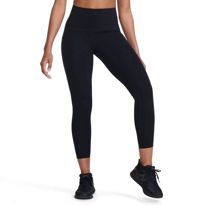 2XU South Africa - Womens Form Stash Hi - Rise Compression Tights - Black - BLK/BLK