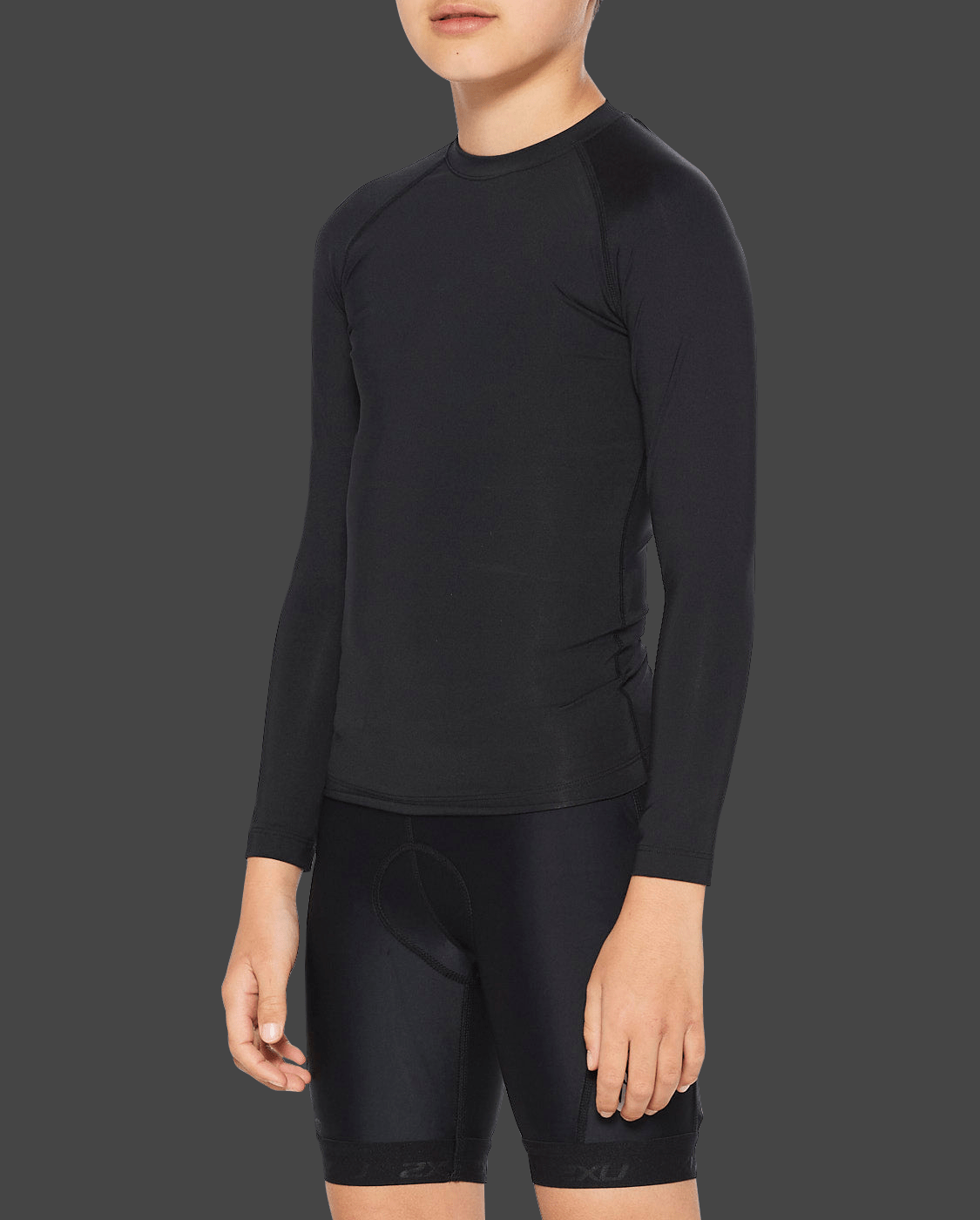 2XU South Africa - Youth Core Compression Long Sleeve - Black/Silver
