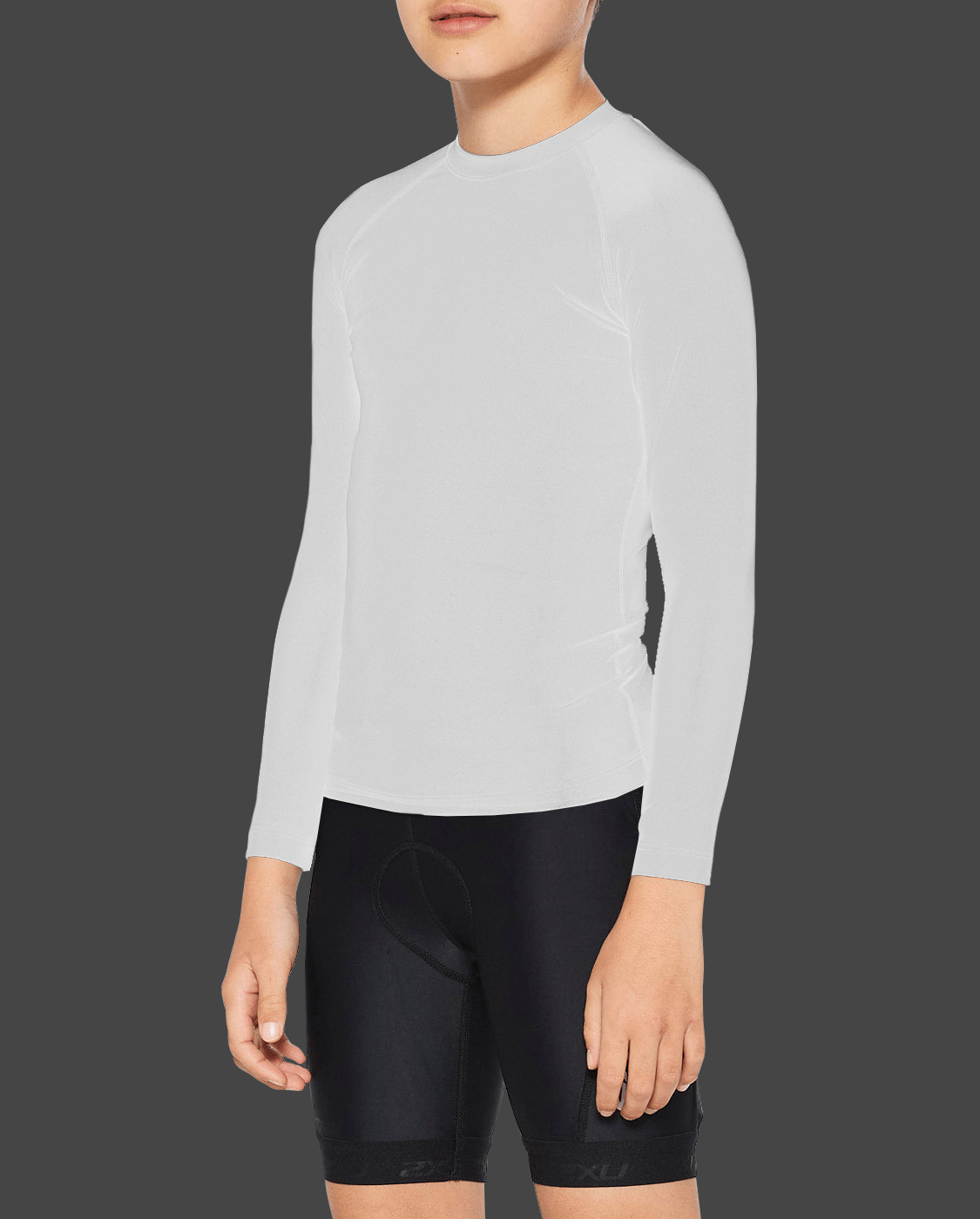 2XU South Africa - Youth Core Compression Long Sleeve - White/White