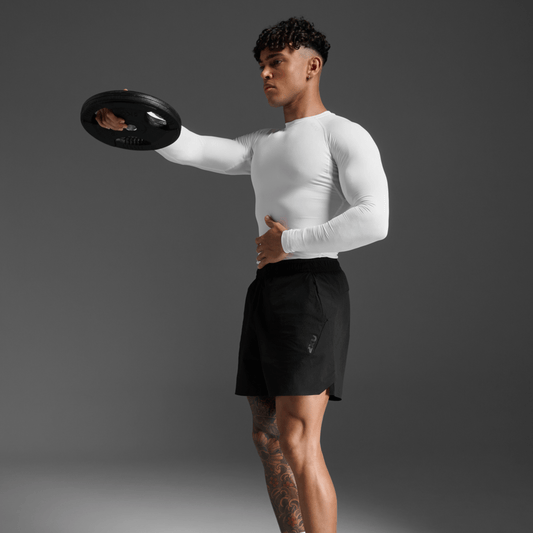 2XU South Africa - Men's Core Compression Long Sleeve - White / White