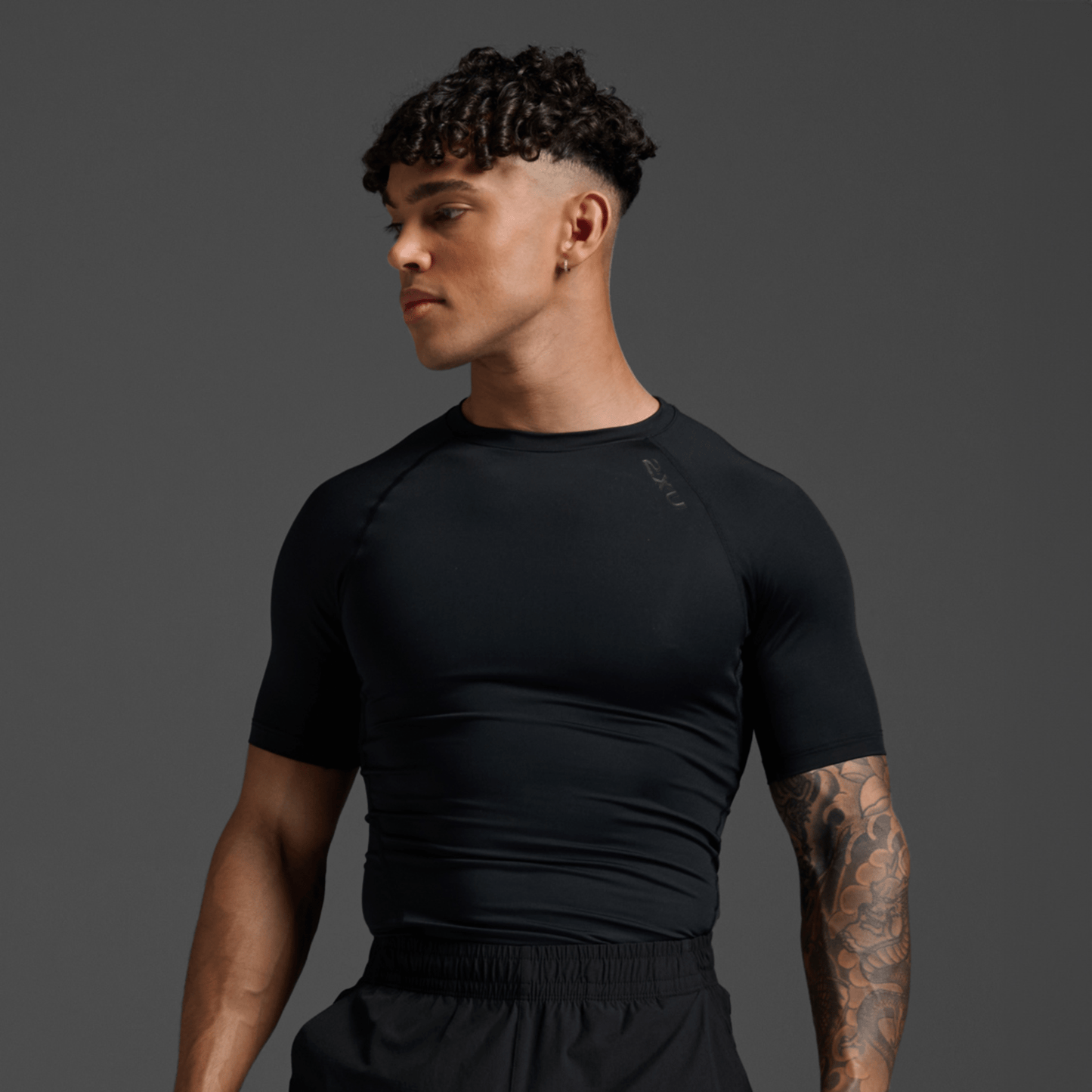2XU South Africa - Men's Core Compression Short Sleeve - Black/Black