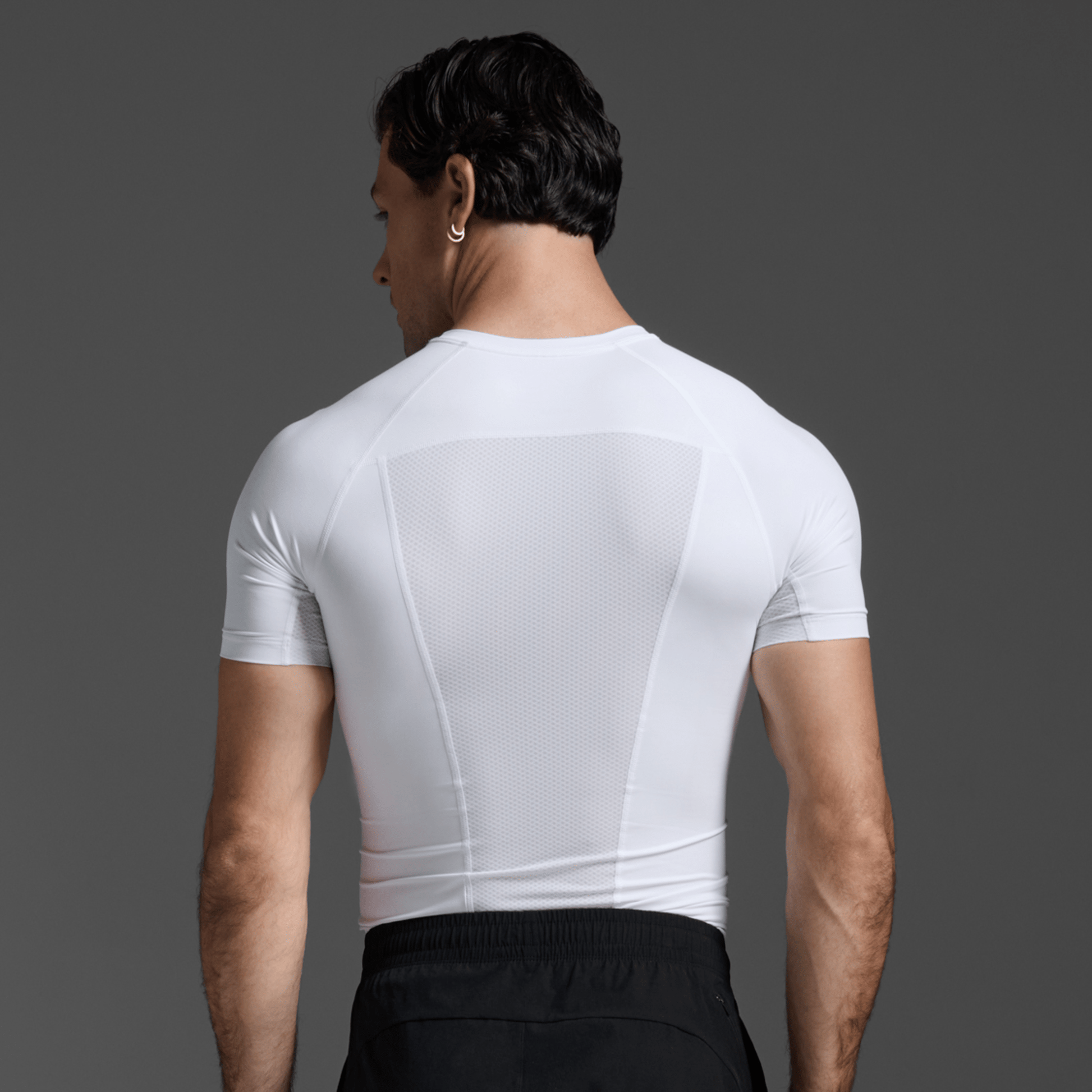 2XU South Africa - Men's Core Compression Short Sleeve - White/ White