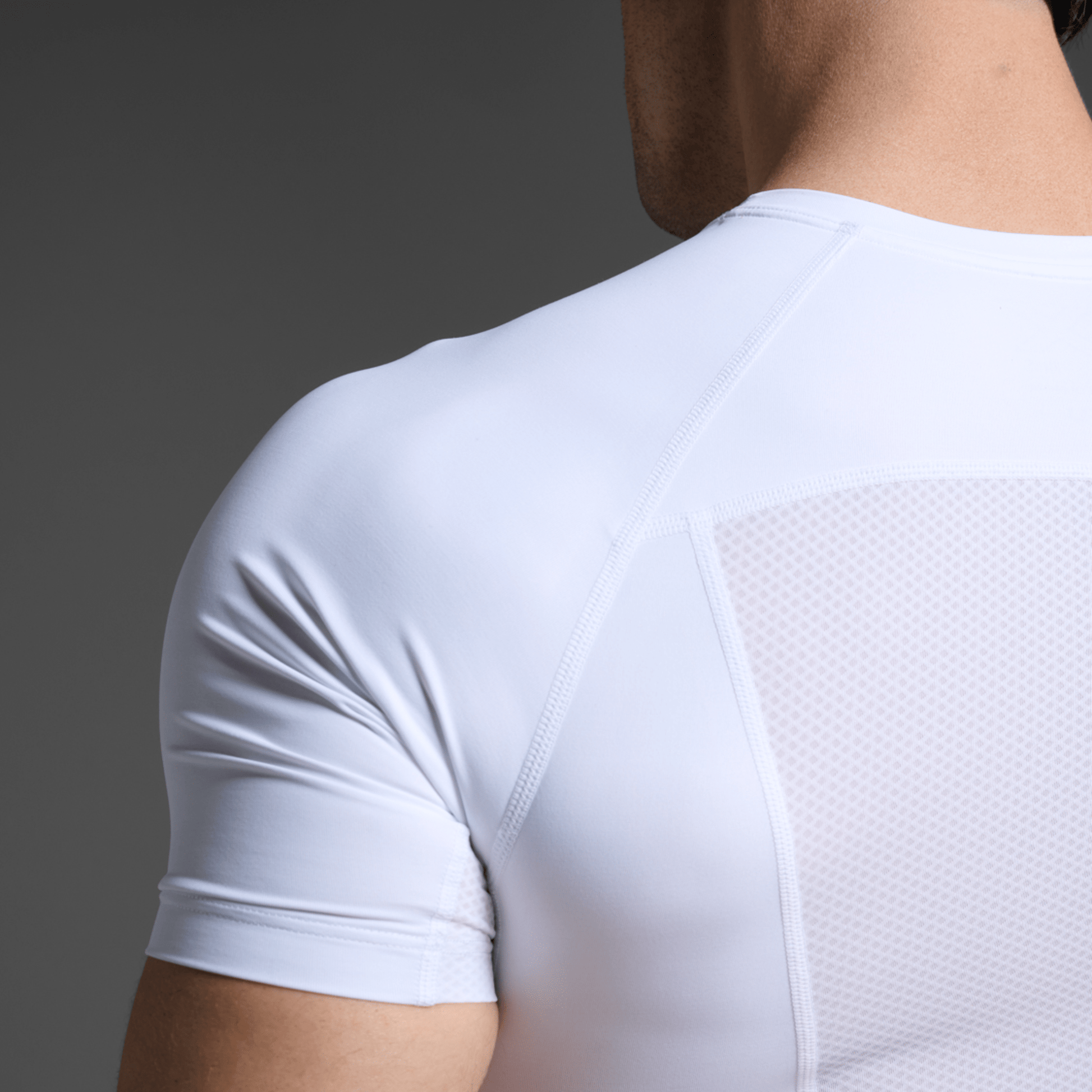 2XU South Africa - Men's Core Compression Short Sleeve - White/ White