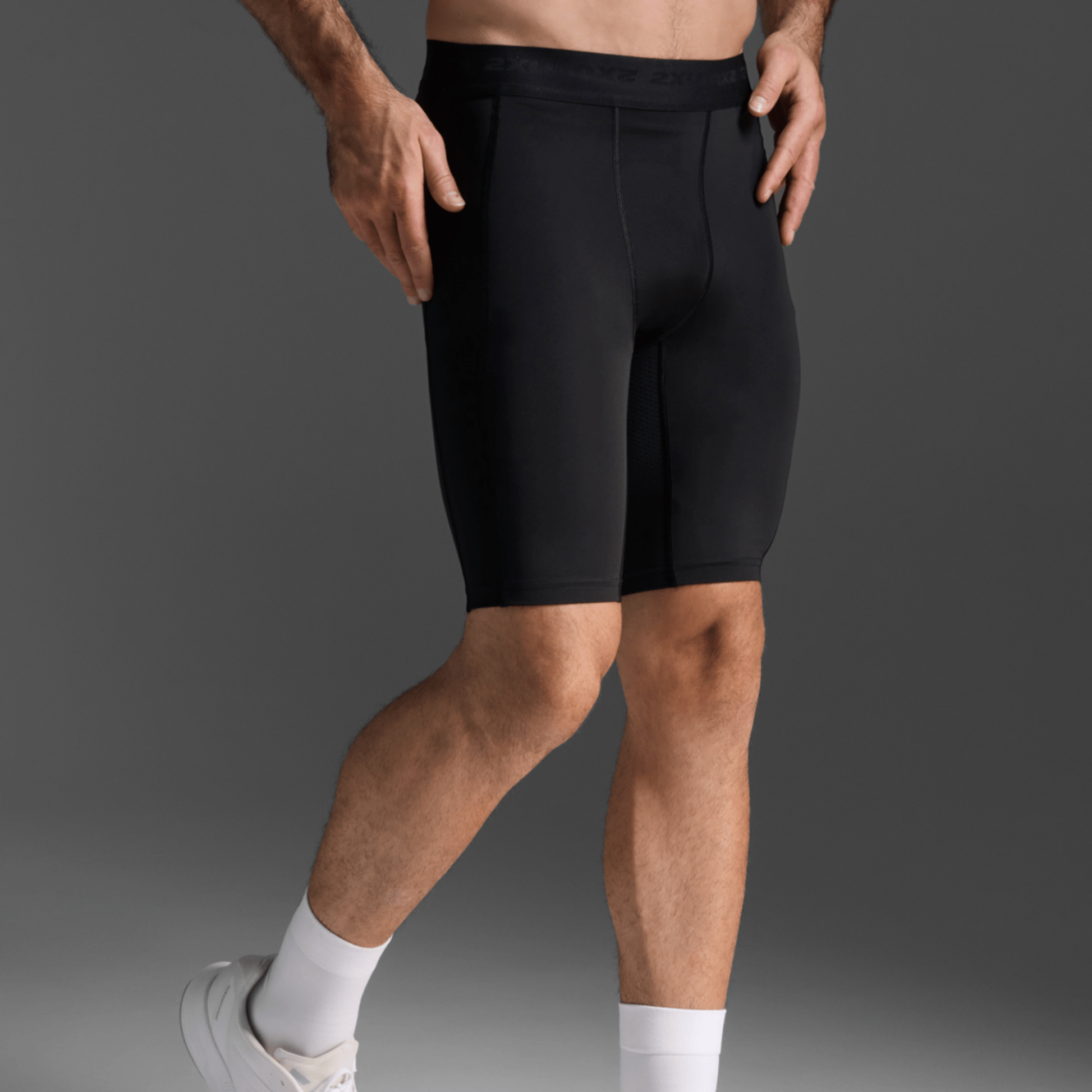 2XU South Africa - Men's Base Layer Compression Shorts - Black/Nero