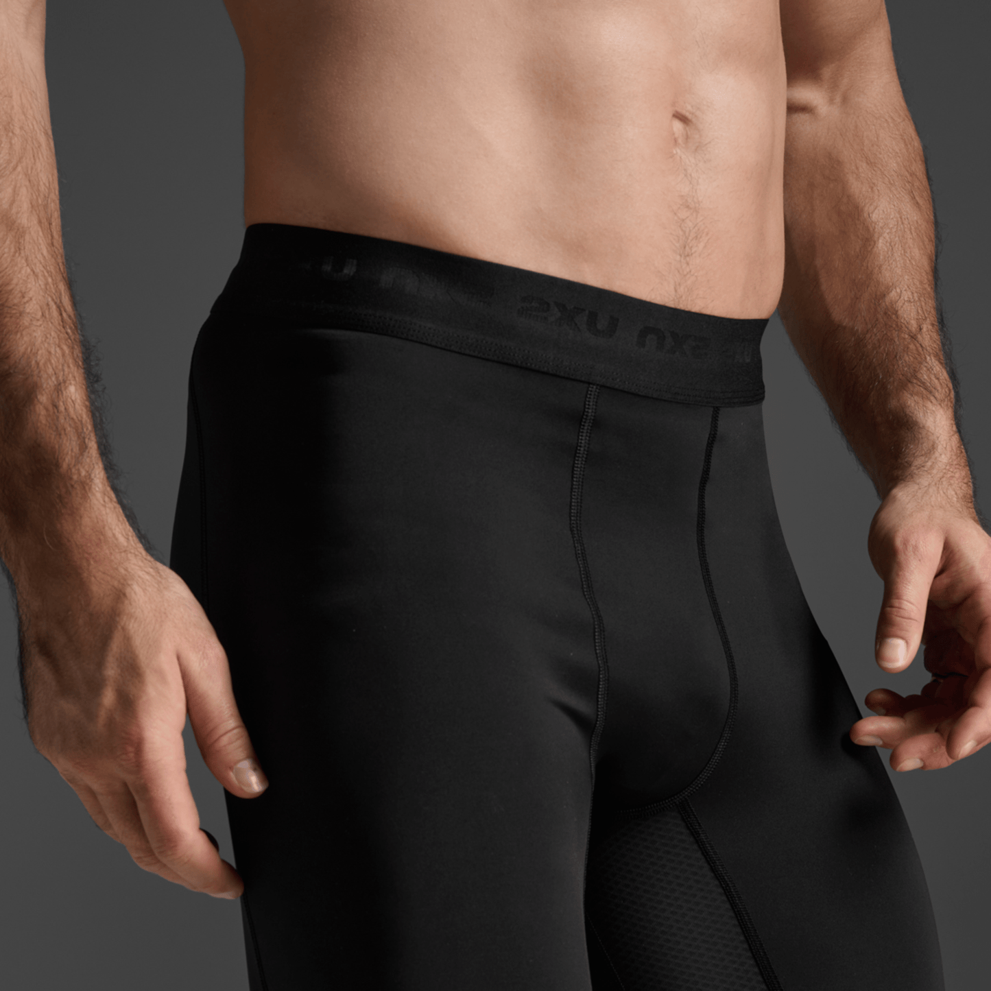 2XU South Africa - Men's Base Layer Compression Tight - Black/Nero