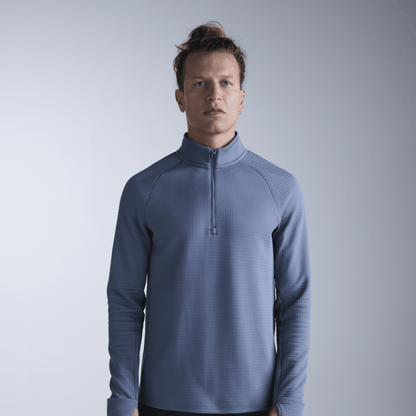 2XU South Africa - Men's Ignition Haptic 1/4 Zip - Indigo / Black Reflective