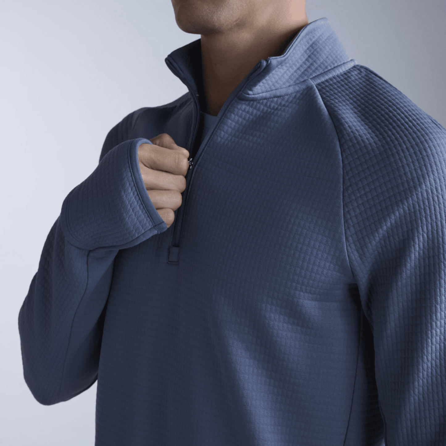 2XU South Africa - Men's Ignition Haptic 1/4 Zip - Indigo / Black Reflective