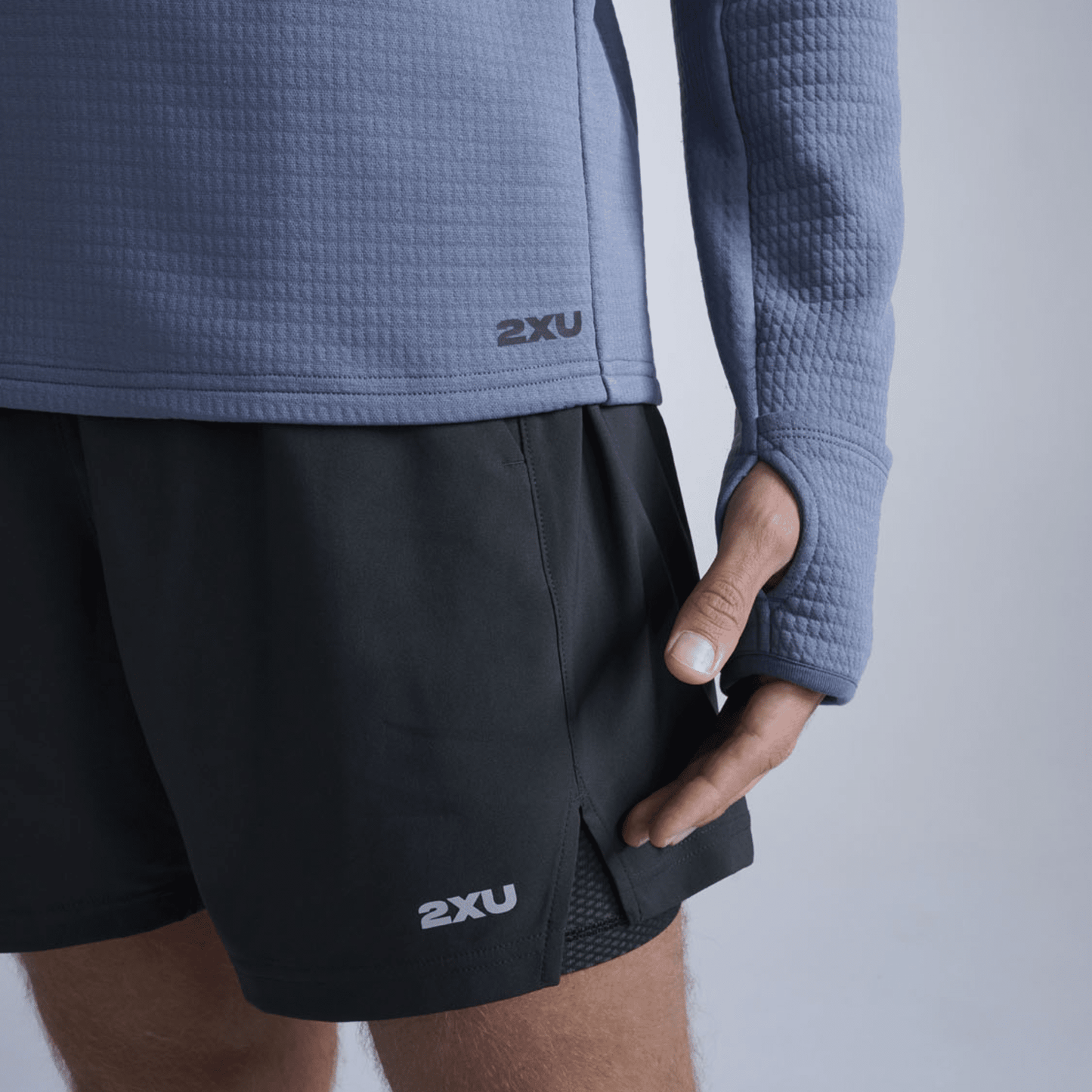 2XU South Africa - Men's Ignition Haptic 1/4 Zip - Indigo / Black Reflective