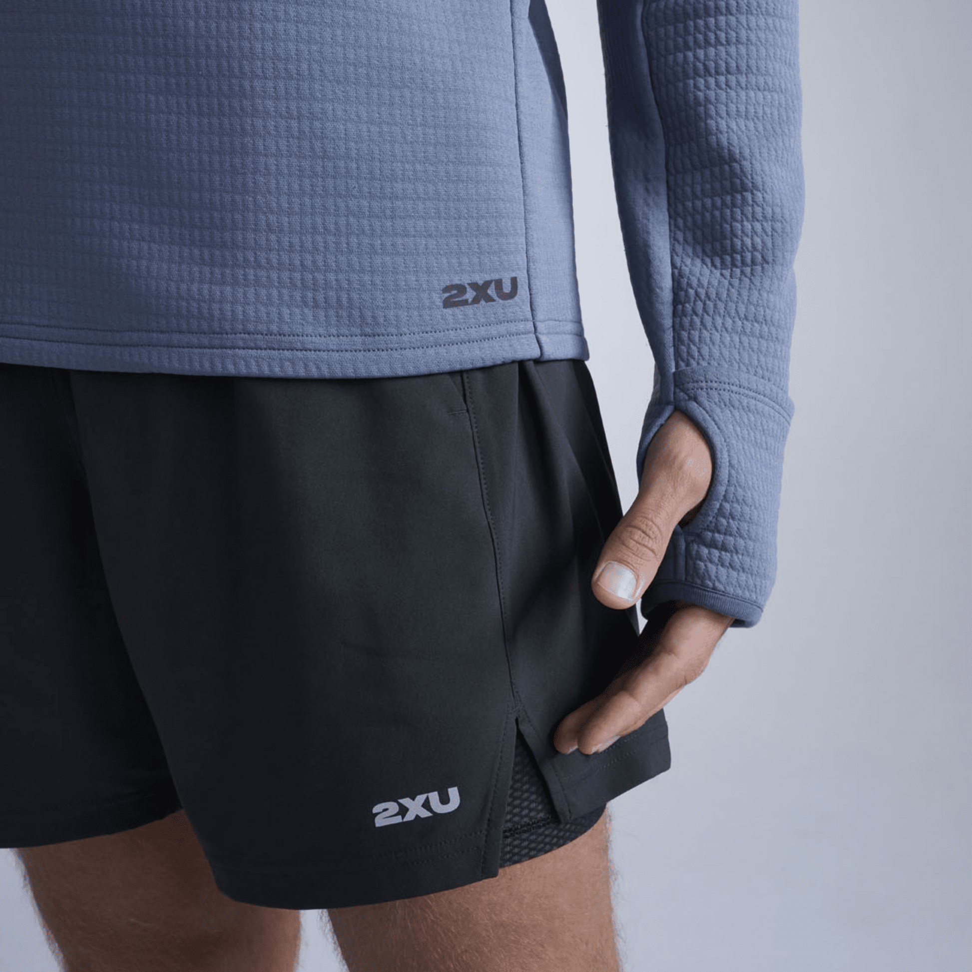 2XU South Africa - Men's Ignition Haptic 1/4 Zip - Indigo / Black Reflective