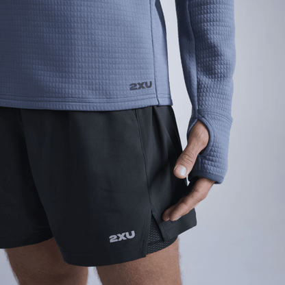 2XU South Africa - Men's Ignition Haptic 1/4 Zip - Indigo / Black Reflective