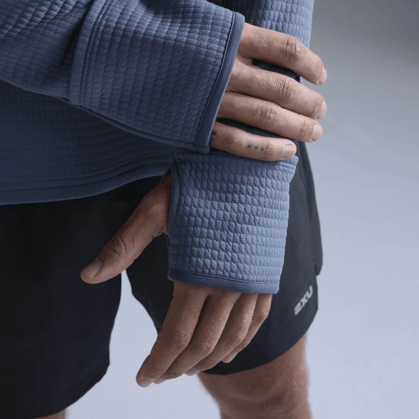 2XU South Africa - Men's Ignition Haptic 1/4 Zip - Indigo / Black Reflective