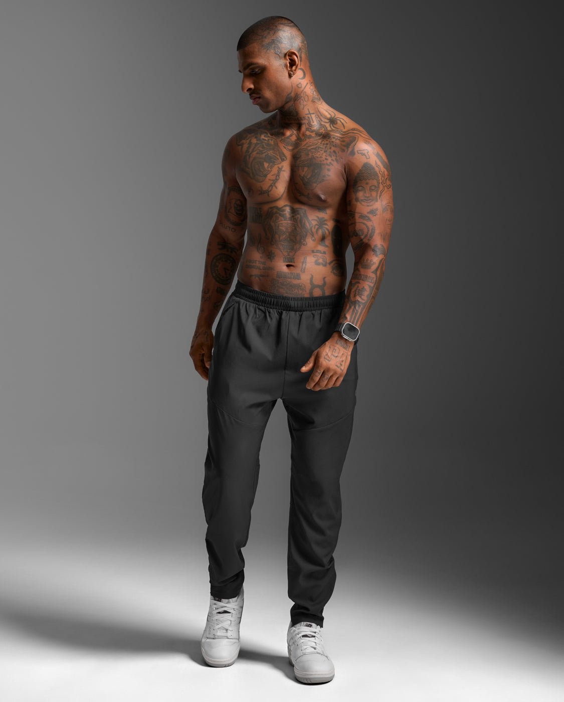 2XU South Africa - Men's Aero Woven Jogger - Black/Silver Reflective