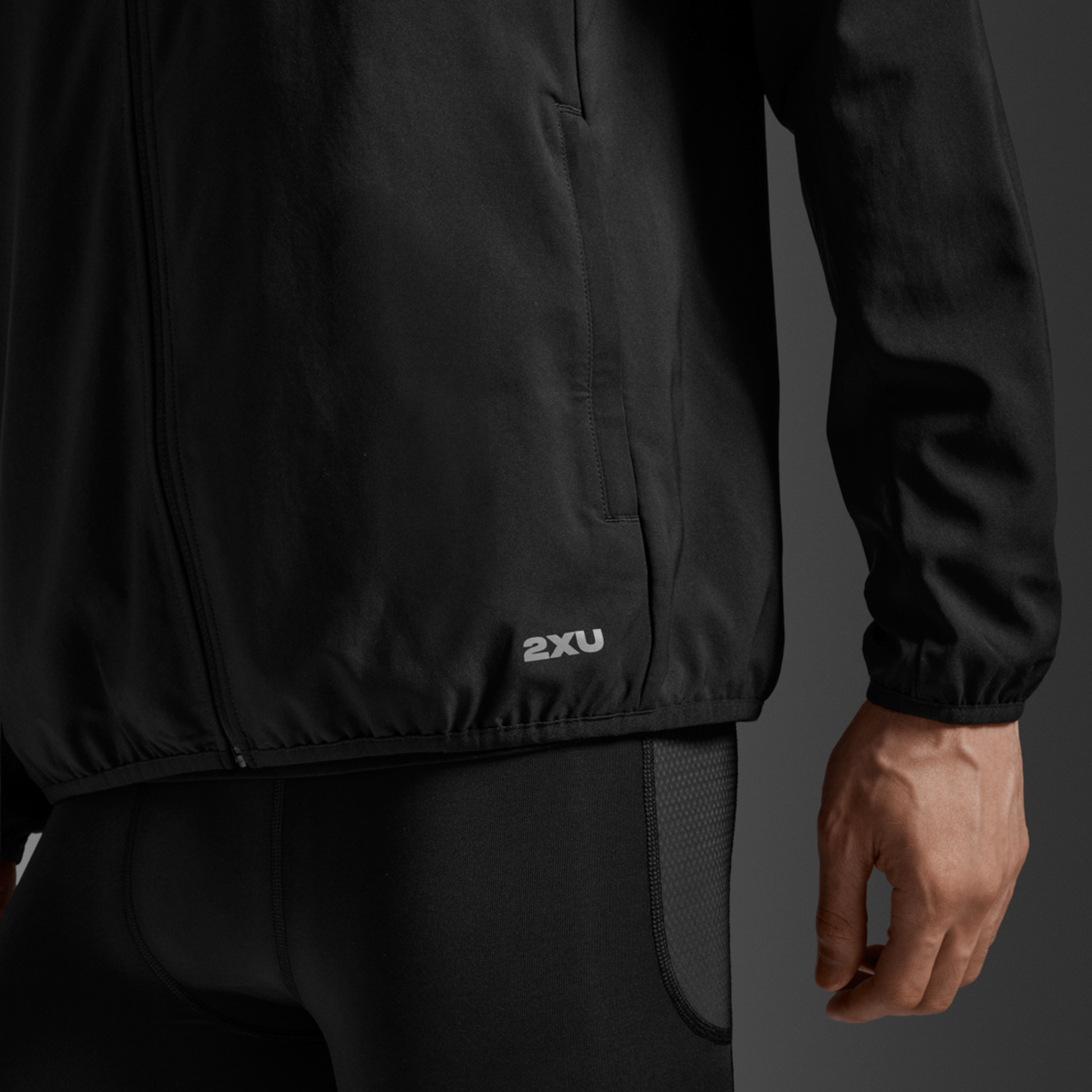2XU South Africa - Men's Aero Jacket - Black/Silver Reflective