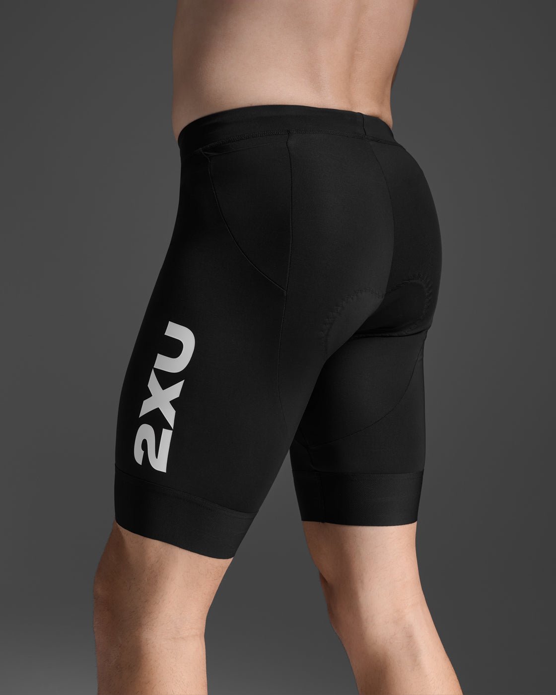 2XU South Africa - Men's Aero 9 Inch Tri Short - Black/White