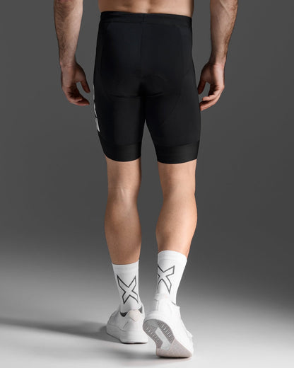 2XU South Africa - Men's Aero 9 Inch Tri Short - Black/White