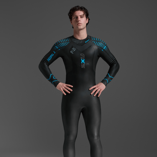 2XU South Africa - Men's Propel:2 Wetsuit - Black/Aloha