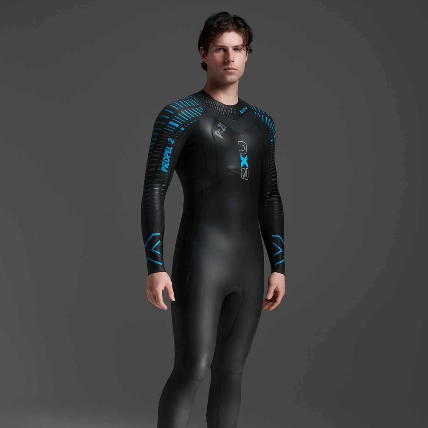 2XU South Africa - Men's Propel:2 Wetsuit - Black/Aloha