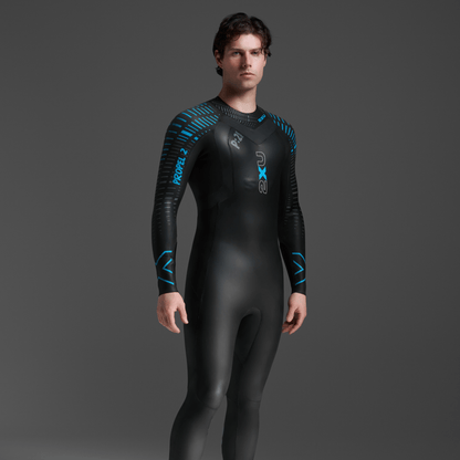 2XU South Africa - Men's Propel:2 Wetsuit - Black/Aloha