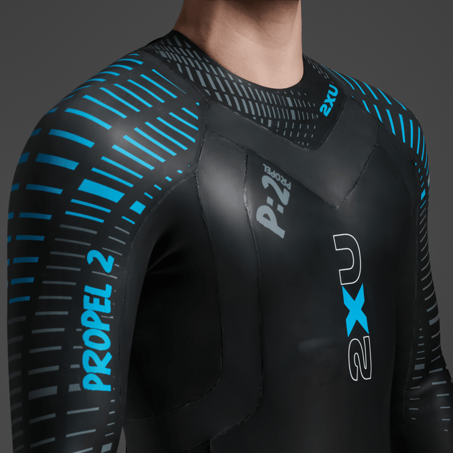 2XU South Africa - Men's Propel:2 Wetsuit - Black/Aloha