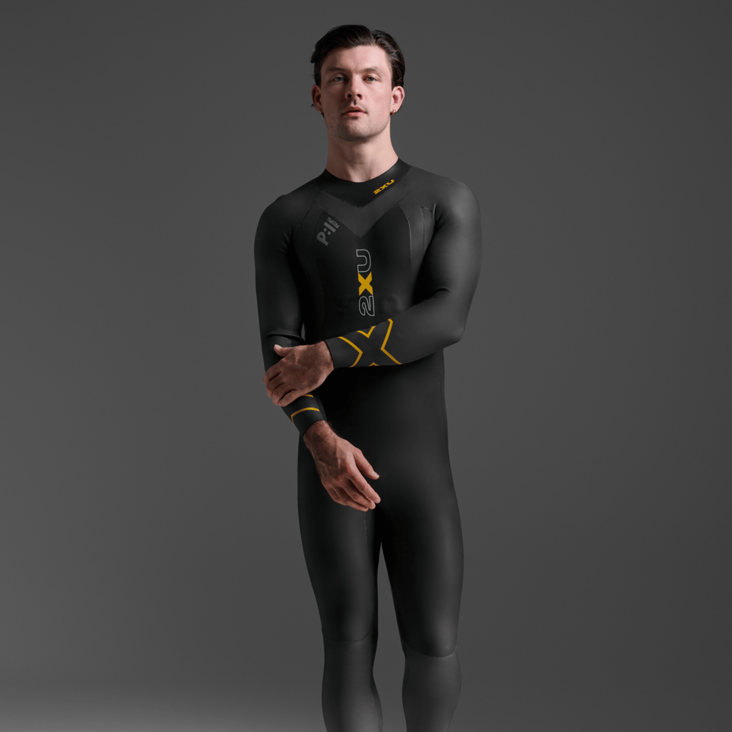 2XU South Africa - Men's Propel:1 Wetsuit - Black/Black Ambition