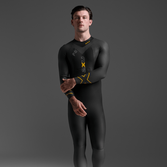 2XU South Africa - Men's Propel:1 Wetsuit - Black/Black Ambition
