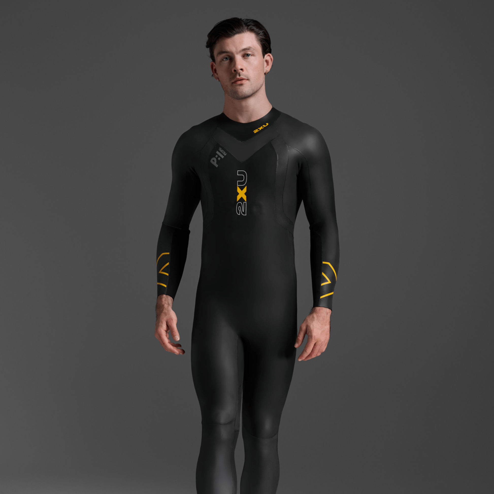 2XU South Africa - Men's Propel:1 Wetsuit - Black/Black Ambition