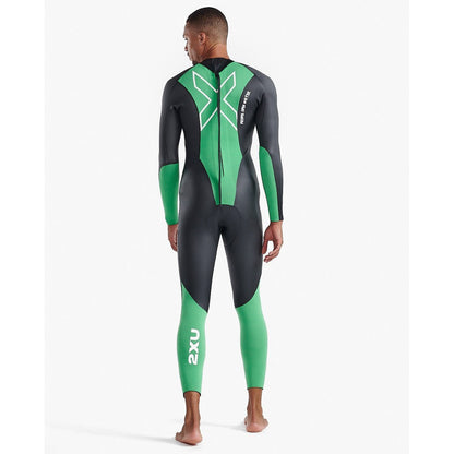 2XU South Africa - Men's Propel Open Water Wetsuit - Black/Bright Green