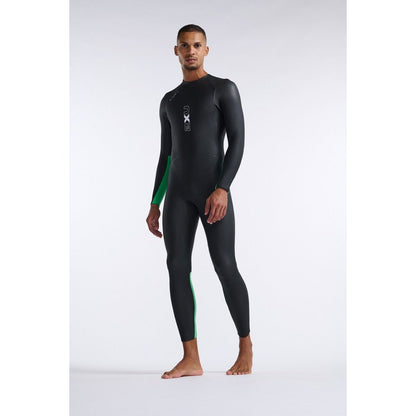 2XU South Africa - Men's Propel Open Water Wetsuit - Black/Bright Green