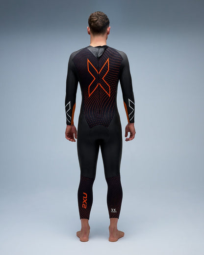2XU South Africa - Men's Propel:1 Wetsuit - Black/Solar Orange