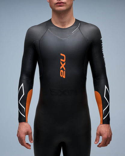 2XU South Africa - Men's Propel:1 Wetsuit - Black/Solar Orange