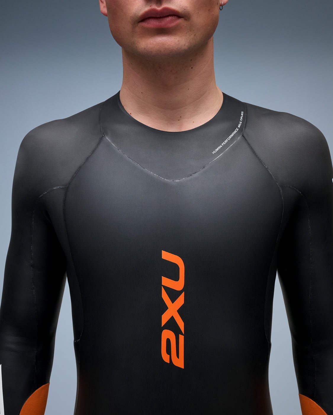 2XU South Africa - Men's Propel:1 Wetsuit - Black/Solar Orange