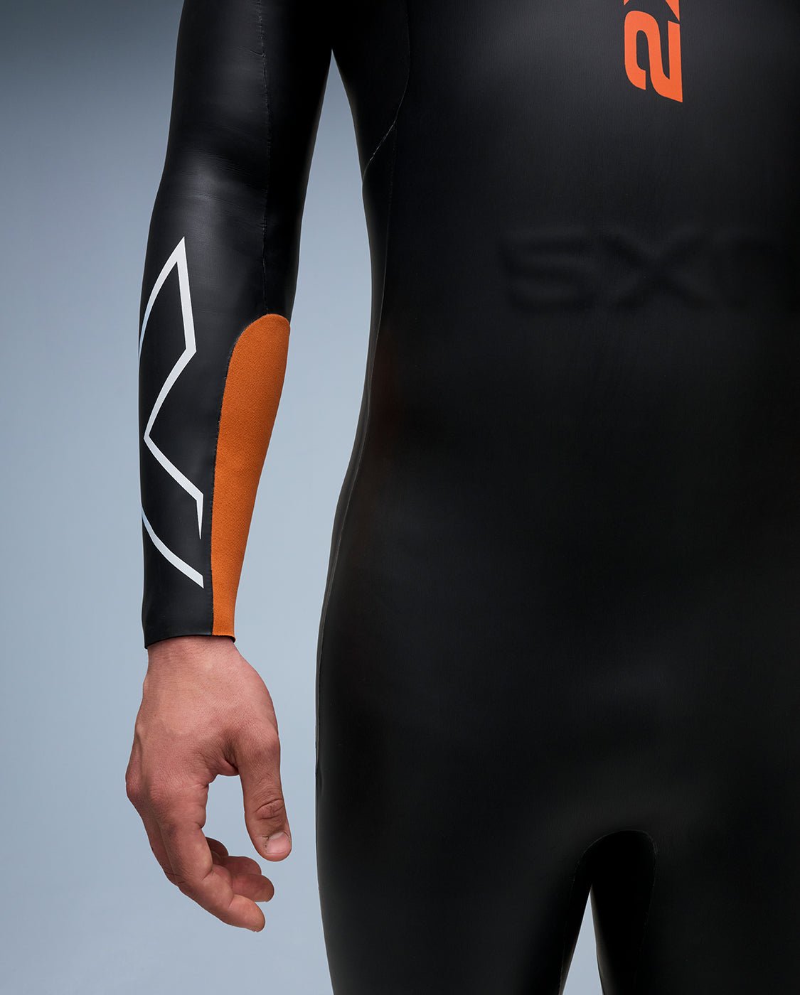 2XU South Africa - Men's Propel:1 Wetsuit - Black/Solar Orange