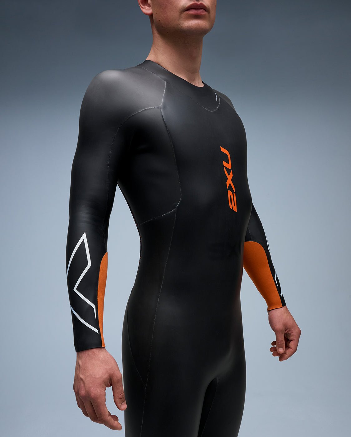 2XU South Africa - Men's Propel:1 Wetsuit - Black/Solar Orange