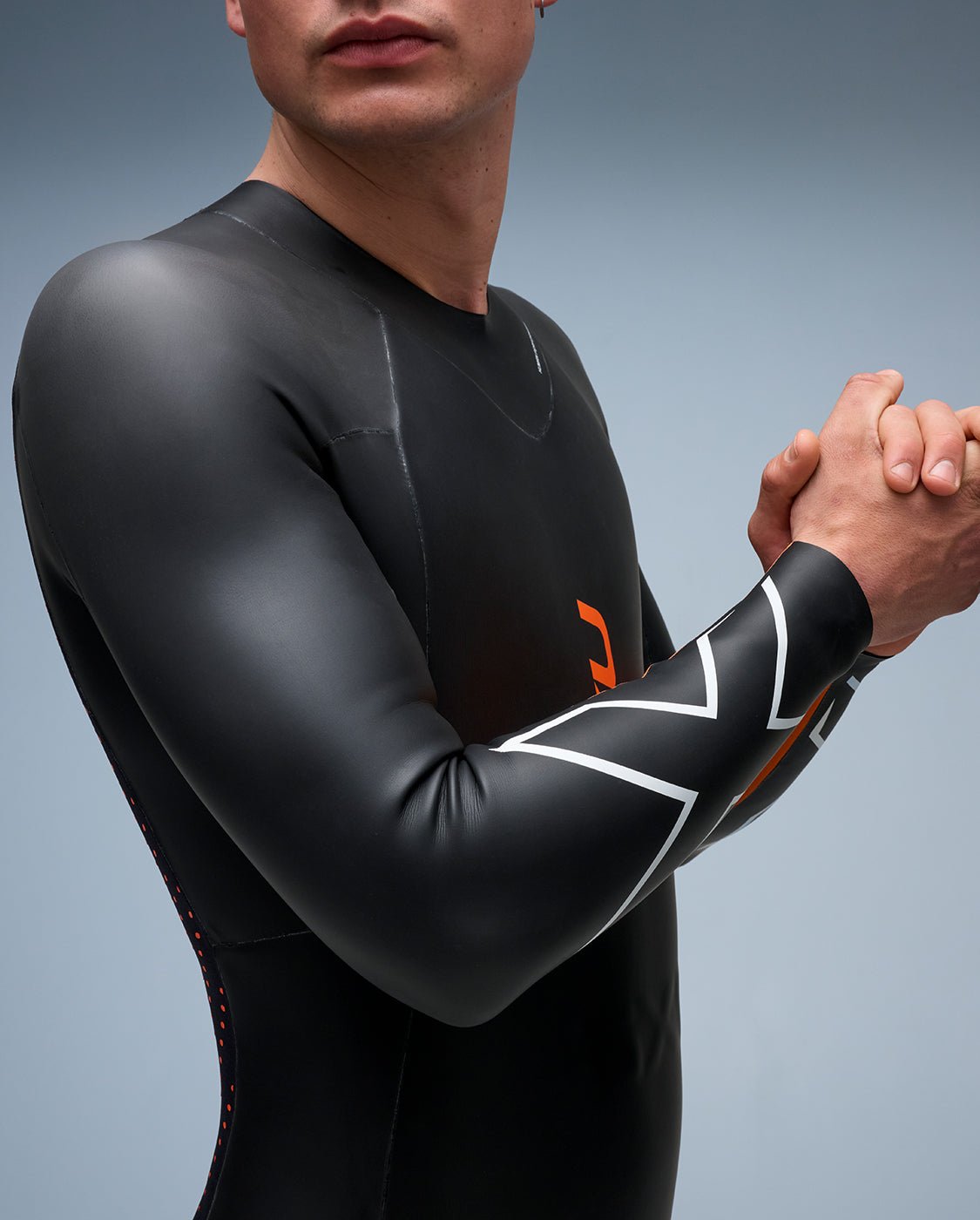 2XU South Africa - Men's Propel:1 Wetsuit - Black/Solar Orange