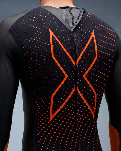 2XU South Africa - Men's Propel:1 Wetsuit - Black/Solar Orange