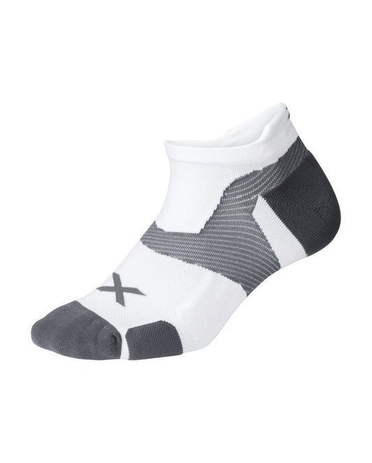 2XU South Africa - Vectr Cushion No Show Socks - White/Grey
