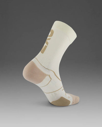 2XU South Africa - Vectr Cushion Crew Socks - Chalk/Mojave Desert