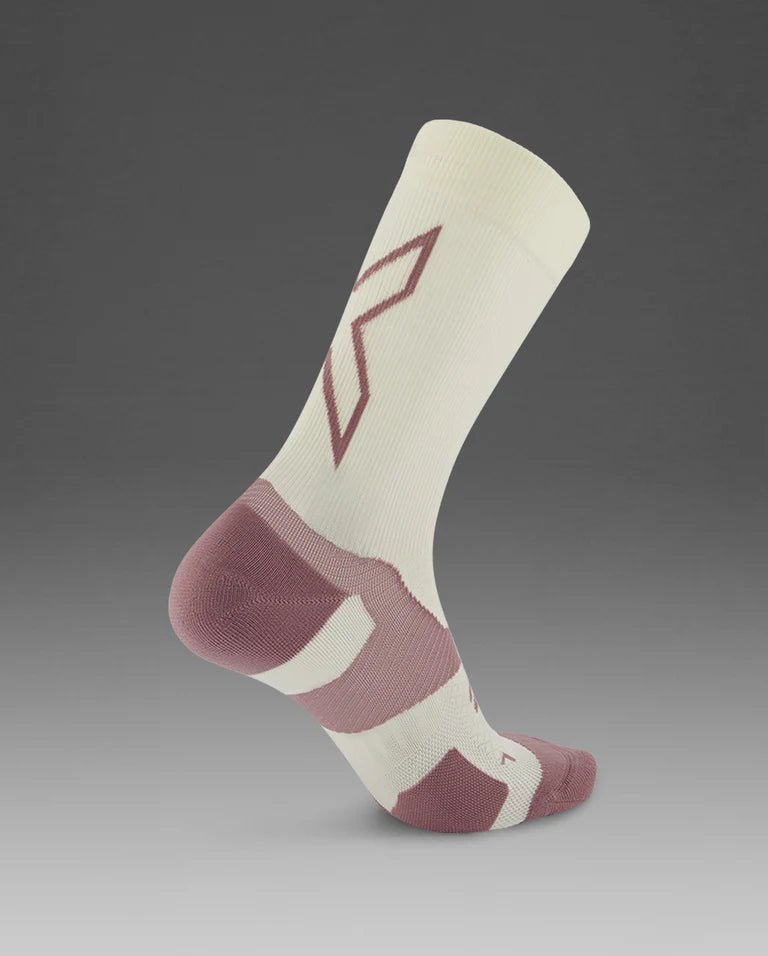 2XU South Africa - Unisex Vectr Light Cushion Crew Socks - Harbor Mist/Dusted Grape