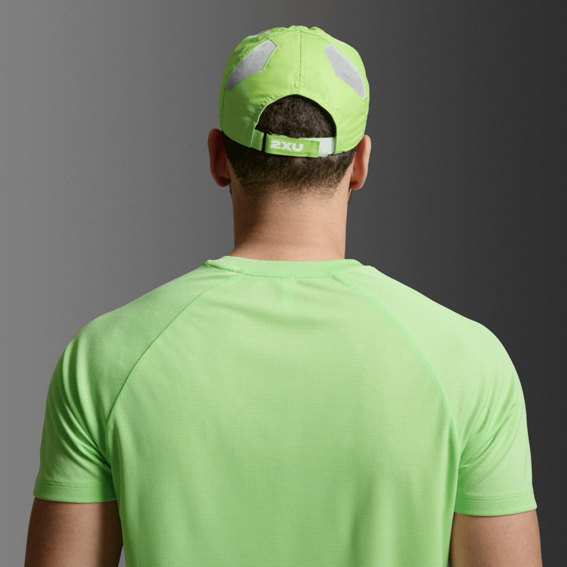 2XU South Africa - Run Cap - Lime Zest/White